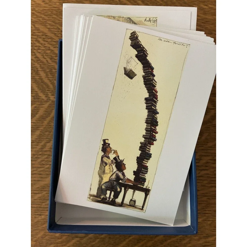 Lot of 2 sets of Notecards ~ Bookworm teNeuse x20 ~ Frank Lloyd Wright x12